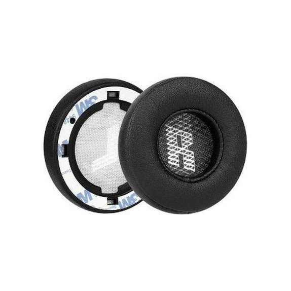 Ersatz-Ohrpolster für JBL E45BT, Memory-Schaumstoff + PU-Leder, Schwarz, 1 Paar