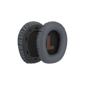 Ersatz-Ohrpolster für JBL Quantum 100, Memory-Schaumstoff + PU-Leder, Dunkelgrau, 1 Paar