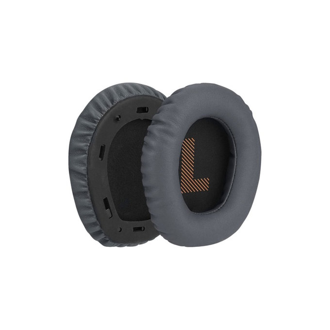 Ersatz-Ohrpolster für JBL Quantum 100, Memory-Schaumstoff + PU-Leder, Dunkelgrau, 1 Paar