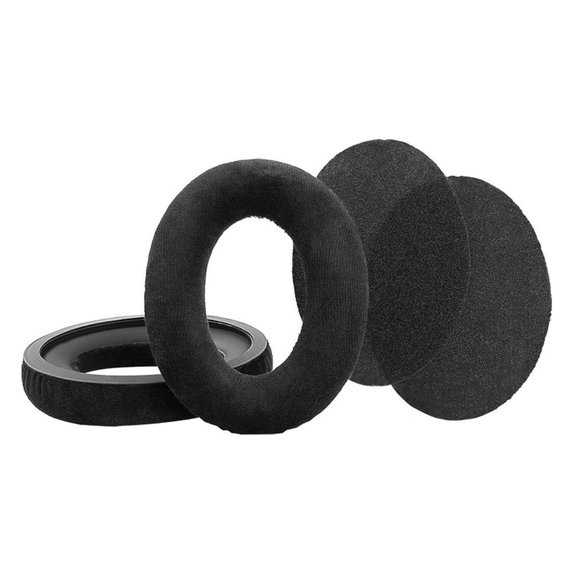 Ersatz-Ohrpolster für Sennheiser HD598, Memory-Schaumstoff + PU-Leder, Schwarz, Kühlgel, 1 Paar
