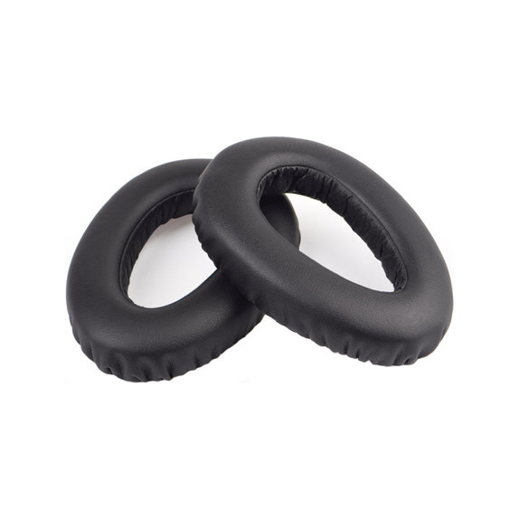 Ersatz-Ohrpolster für Sennheiser PXC550, Memory-Schaumstoff + PU-Leder, Schwarz, 1 Paar