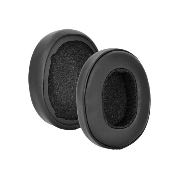 Ersatz-Ohrpolster für Skullcandy Hesh 3.0, Crusher, Memory-Schaumstoff + PU-Leder, Schwarz, 1 Paar