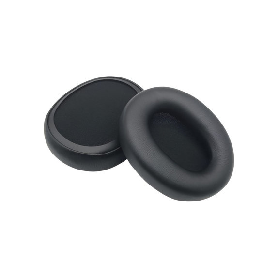 Ersatz-Ohrpolster für Skullcandy Crusher ANC 2, Memory-Schaumstoff + PU-Leder, Schwarz, 1 Paar