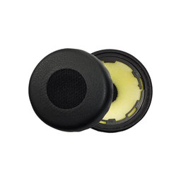 Ersatz-Ohrpolster für Jabra Evolve 75, 75+, UC, MS, Memory-Schaumstoff + PU-Leder, Schwarz, 1 Paar
