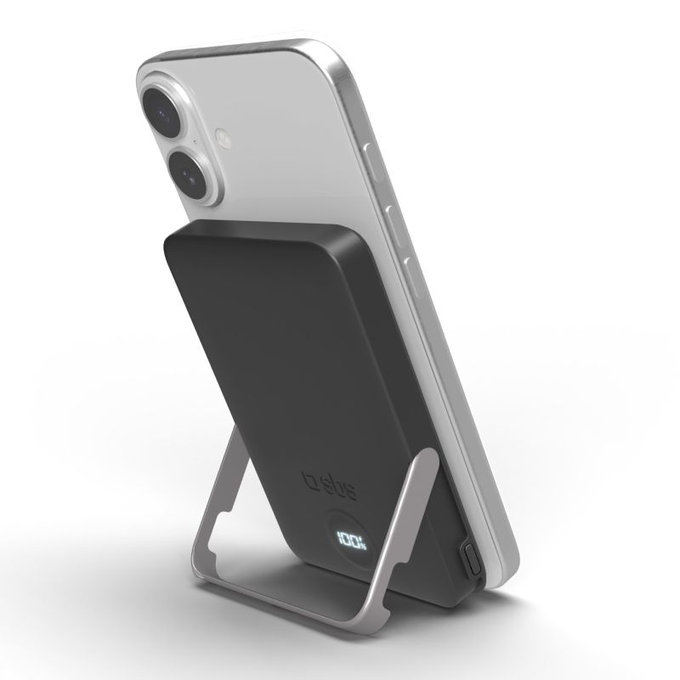 SBS - PowerBank 5000mAh, 20W, Power Delivery, Mag Stand, schwarz