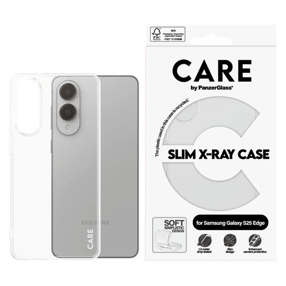 Hülle X-Ray für Samsung Galaxy S25 Edge, Transparent, PanzerGlass