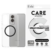 Hülle Urban Combat mit schwarzem QI für Samsung Galaxy S25 Edge, Transparent, PanzerGlass