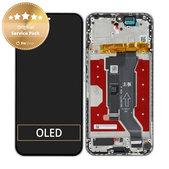 Honor 400 - LCD Display + Touchscreen Front Glas + Rahmen (Meteor Silver) - 0235APNS Genuine Service Pack