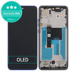 Motorola Edge 50 Neo - LCD Display + Touchscreen Front Glas + Rahmen (Nautical Blue) OLED