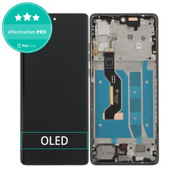 Motorola Moto G85 5G XT2427-3 - LCD Display + Touchscreen Front Glas + Rahmen (Urban Grey) OLED