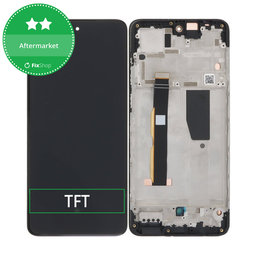 Motorola Moto G84 XT2347 - LCD Display + Touchscreen Front Glas + Rahmen (Black) TFT
