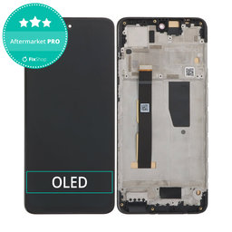 Motorola Moto G84 XT2347 - LCD Display + Touchscreen Front Glas + Rahmen (Black) OLED