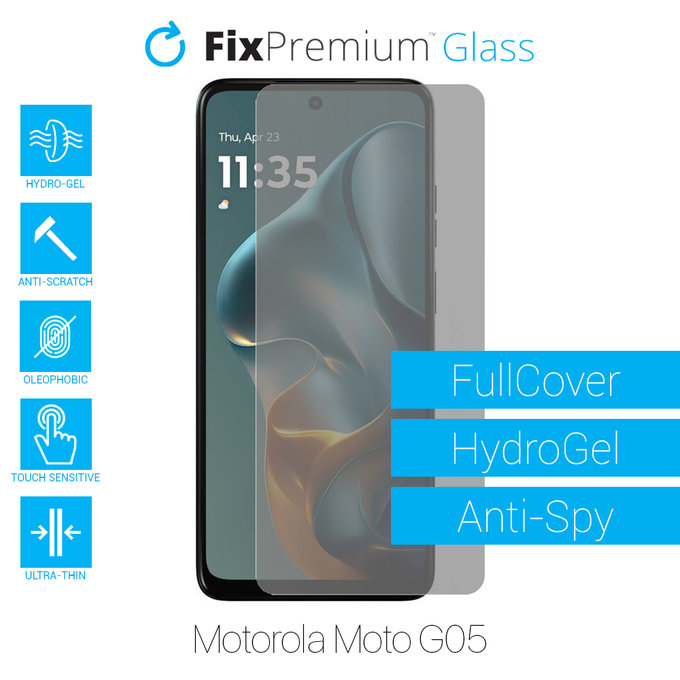 FixPremium HydroGel Anti-Spy - Displayschutzfolie für Motorola Moto G05