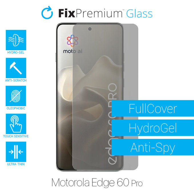 FixPremium HydroGel Anti-Spy - Displayschutzfolie für Motorola Edge 60 Pro