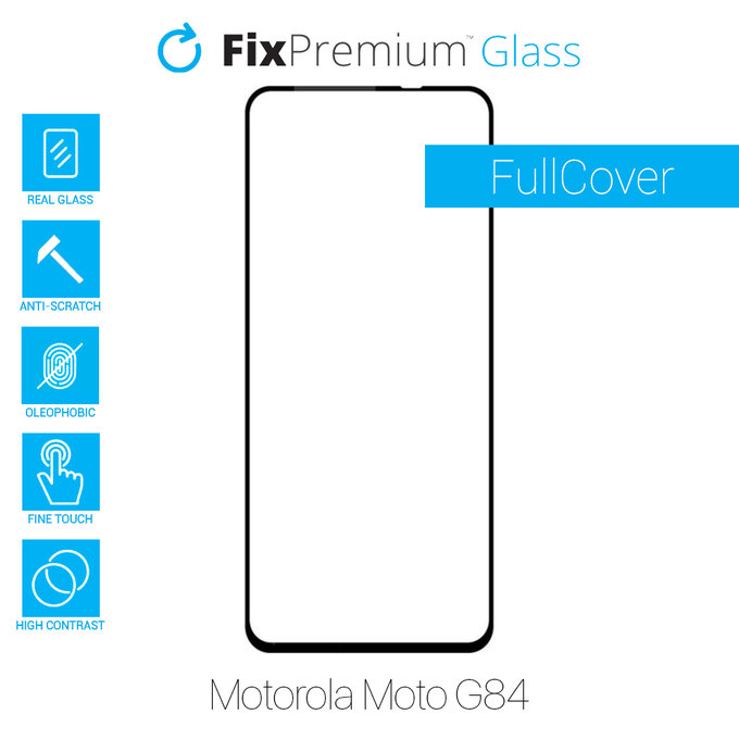 FixPremium FullCover Glass - Gehärtetes Glas für Motorola Moto G84 XT2347