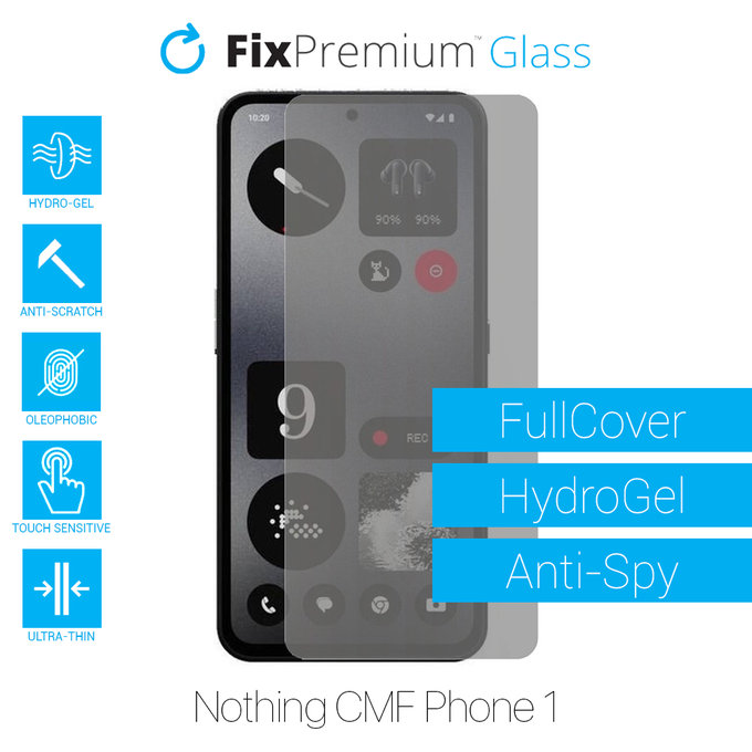 FixPremium HydroGel Anti-Spy - Displayschutzfolie für Nothing CMF Phone 1