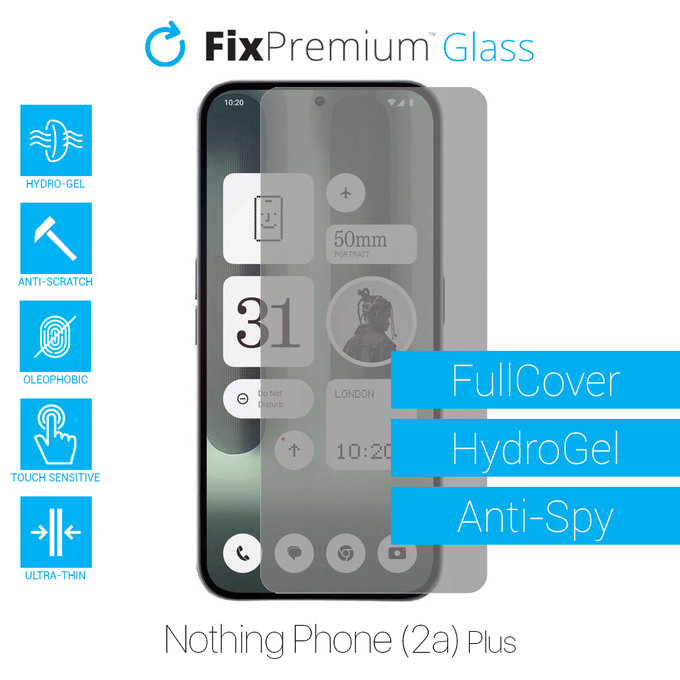 FixPremium HydroGel Anti-Spy - Displayschutzfolie für Nothing Phone (2a) Plus
