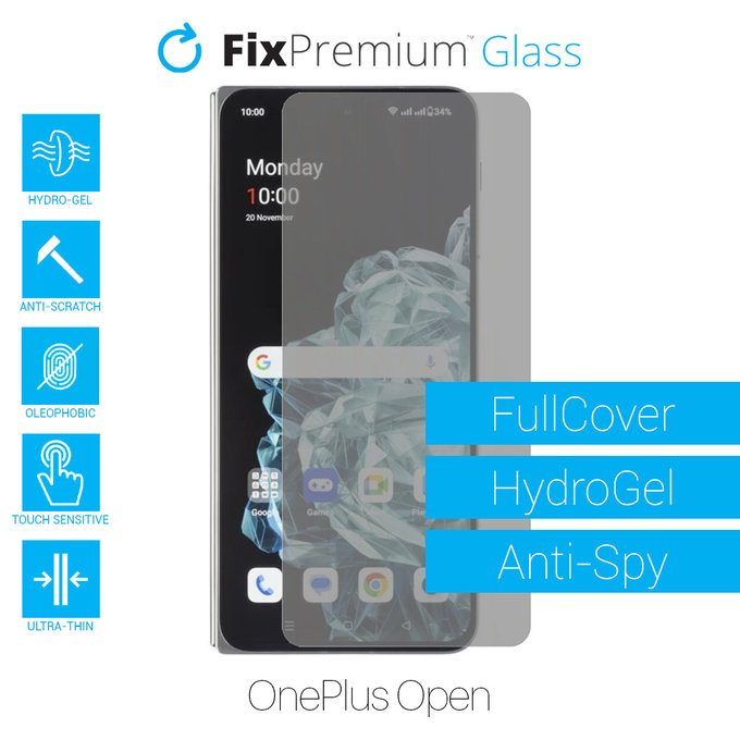 FixPremium HydroGel Anti-Spy - Displayschutzfolie für OnePlus Open