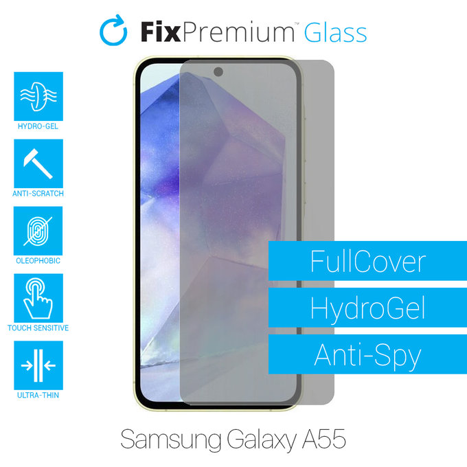 FixPremium HydroGel Anti-Spy - Displayschutzfolie für Samsung Galaxy A55 A556B