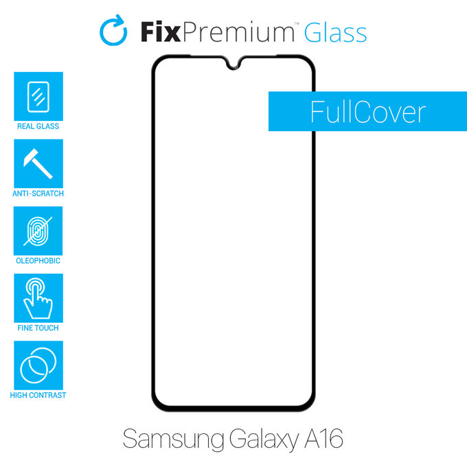 FixPremium FullCover Glass - Gehärtetes Glas für Samsung Galaxy A16