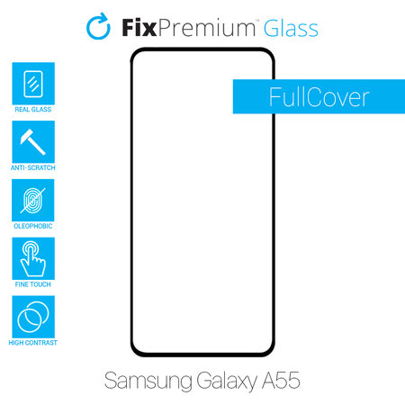 FixPremium FullCover Glass - Gehärtetes Glas für Samsung Galaxy A55 A556B