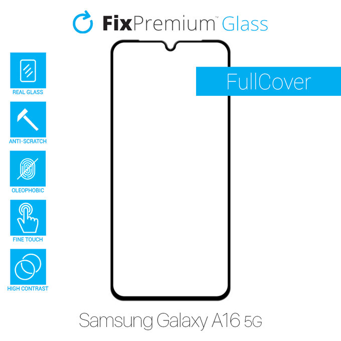 FixPremium FullCover Glass - Gehärtetes Glas für Samsung Galaxy A16 5G