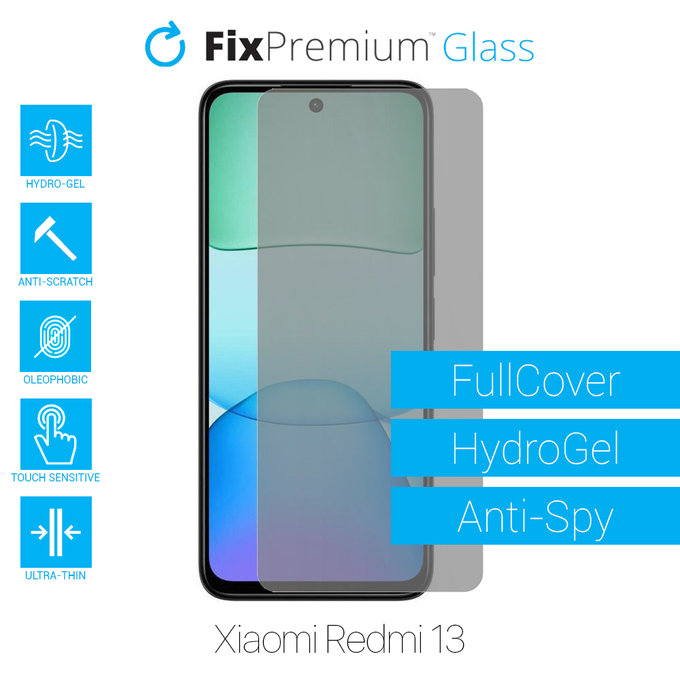 FixPremium HydroGel Anti-Spy - Displayschutzfolie für Xiaomi Redmi 13