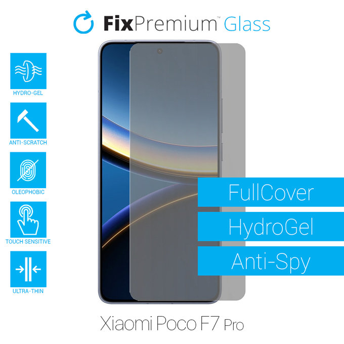 FixPremium HydroGel Anti-Spy - Displayschutzfolie für Xiaomi Poco F7 Pro