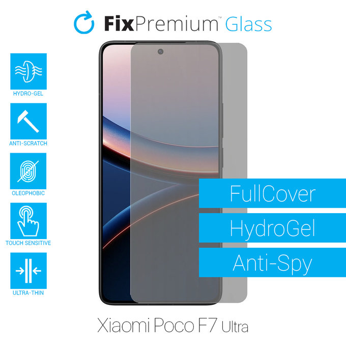 FixPremium HydroGel Anti-Spy - Displayschutzfolie für Xiaomi Poco F7 Ultra