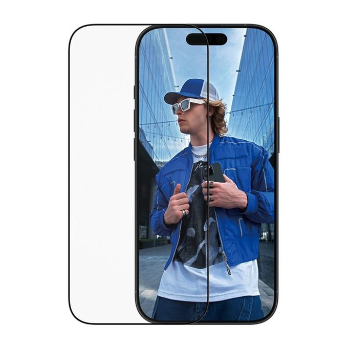 PanzerGlass - UWF Tempered Glass mit Applikator für iPhone 17/16 Pro, Schwarz
