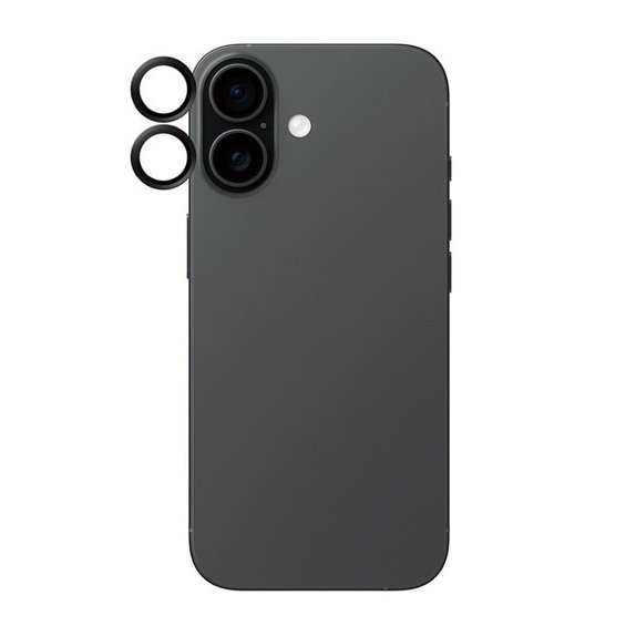 Hoops Kameraobjektivschutz für iPhone 17/16 Plus/16, Schwarz, PanzerGlass