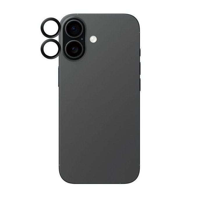 PanzerGlass - Hoops Kameraobjektivschutz für iPhone 17/16 Plus/16, Schwarz