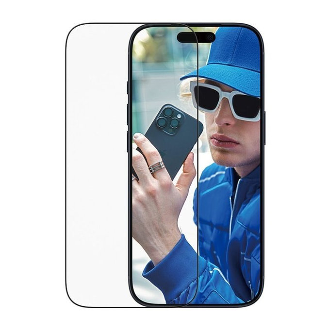 PanzerGlass - UWF Tempered Glass mit Applikator für iPhone 17 Pro, Schwarz