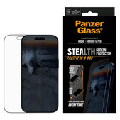 Schutzglas UWF Stealth mit Fastfit für iPhone 17 Pro, Schwarz, PanzerGlass