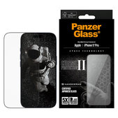Schutzglas UWF Ceramic II mit Applikator für iPhone 17 Pro, Schwarz, PanzerGlass
