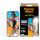 Schutzglas Anti-Reflective mit Applikator für iPhone 17 Pro, Schwarz, PanzerGlass