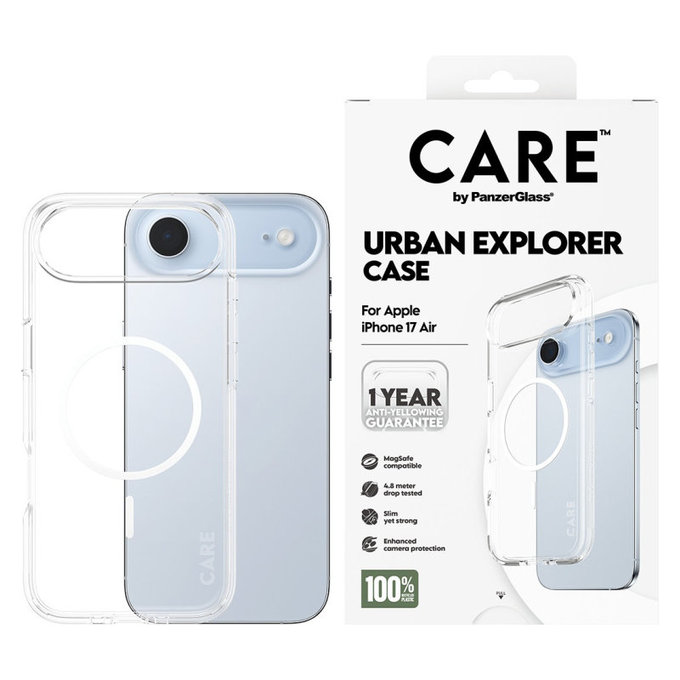 Urban Explorer Hülle mit MagSafe für iPhone Air, Weiß, CARE