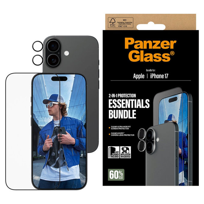Bundle Essentials 2-in-1 für iPhone 17, PanzerGlass