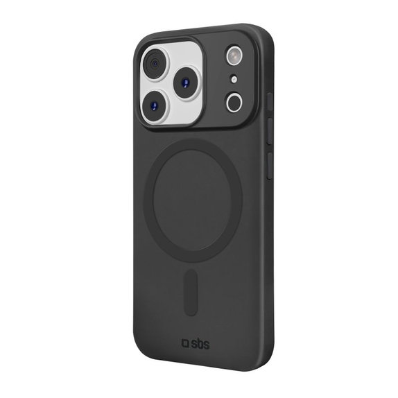 SBS - Instinct Mag Case kompatibel mit MagSafe für iPhone 17 Pro, Schwarz