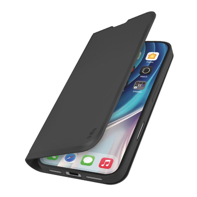SBS - Book Wallet Smooth Case für iPhone 17 Pro, Schwarz