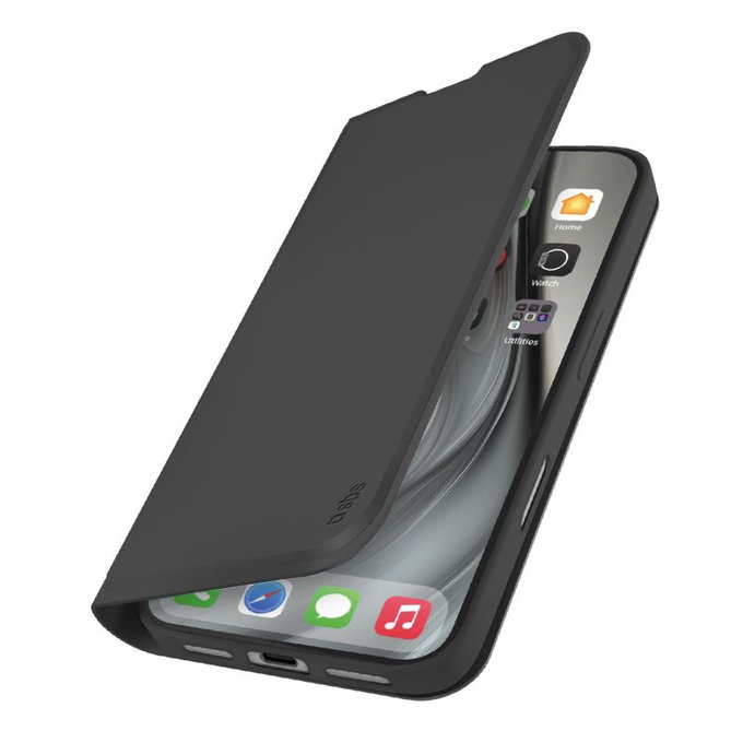 SBS - Book Wallet Smooth Case für iPhone 17 Pro Max, Schwarz