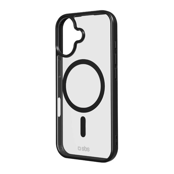 SBS - Mag Frame Case kompatibel mit MagSafe für iPhone 17, Schwarz