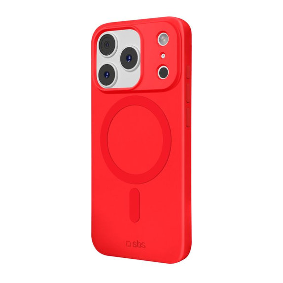 SBS - Instinct Mag Case kompatibel mit MagSafe für iPhone 17 Pro, rot