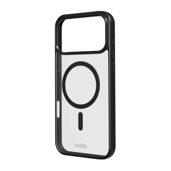 SBS - Mag Frame Case kompatibel mit MagSafe für iPhone 17 Pro Max, Schwarz