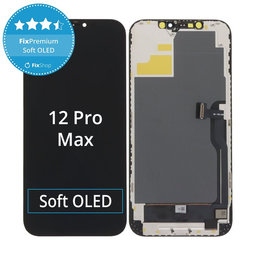 Display Soft OLED für iPhone 12 Pro Max - Touchscreen + Rahmen, DIAGNOSTIC