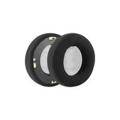 Ersatz-Ohrpolster für AKG K701, K702, Q701, Q702, K601, K612, K712, Schaumstoff + Velours, Schwarz, 1 Paar