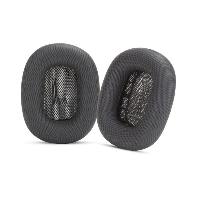 Ersatz-Ohrpolster für Apple AirPods Max, Memory-Schaumstoff + Leder, Schwarz, 1 Paar