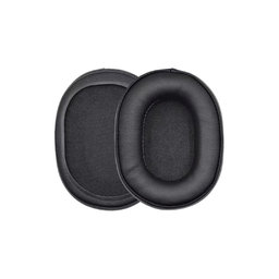 Ersatz-Ohrpolster für Audio-Technica ATH-MSR7, ATH-M50x, Memory-Schaumstoff + Leder, Schwarz, 1 Paar