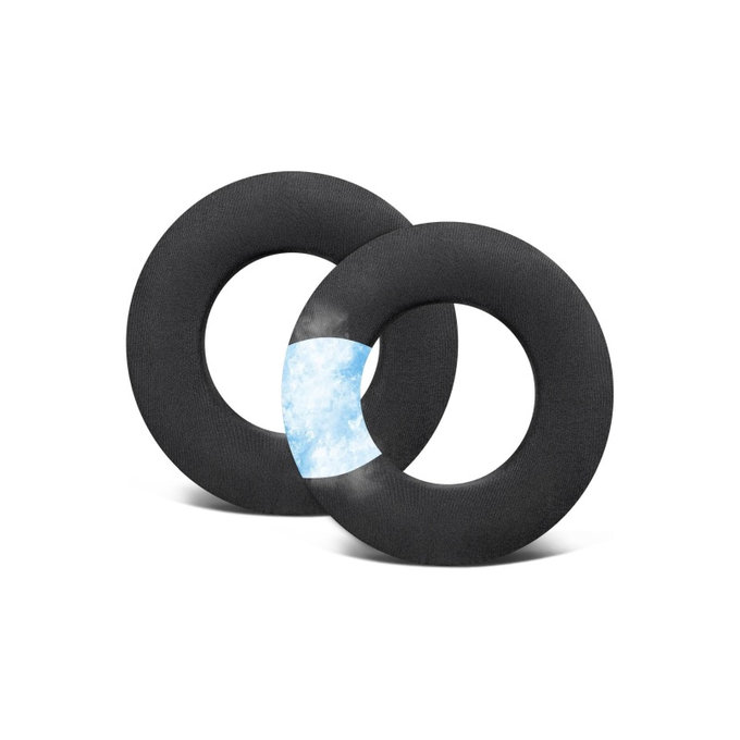 Ersatz-Ohrpolster für Beyerdynamic DT440, DT660, DT990 Pro, Memory-Schaumstoff + Leder + Textil + Kühlgel, Schwarz, 1 Paar