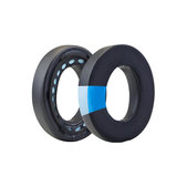 Ersatz-Ohrpolster für Bose NC700, Memory-Schaumstoff + Textil + PU-Leder, Schwarz, Kühlgel, 1 Paar